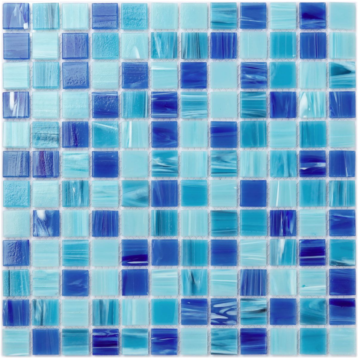 Iridescent Blue Mosaic Tile